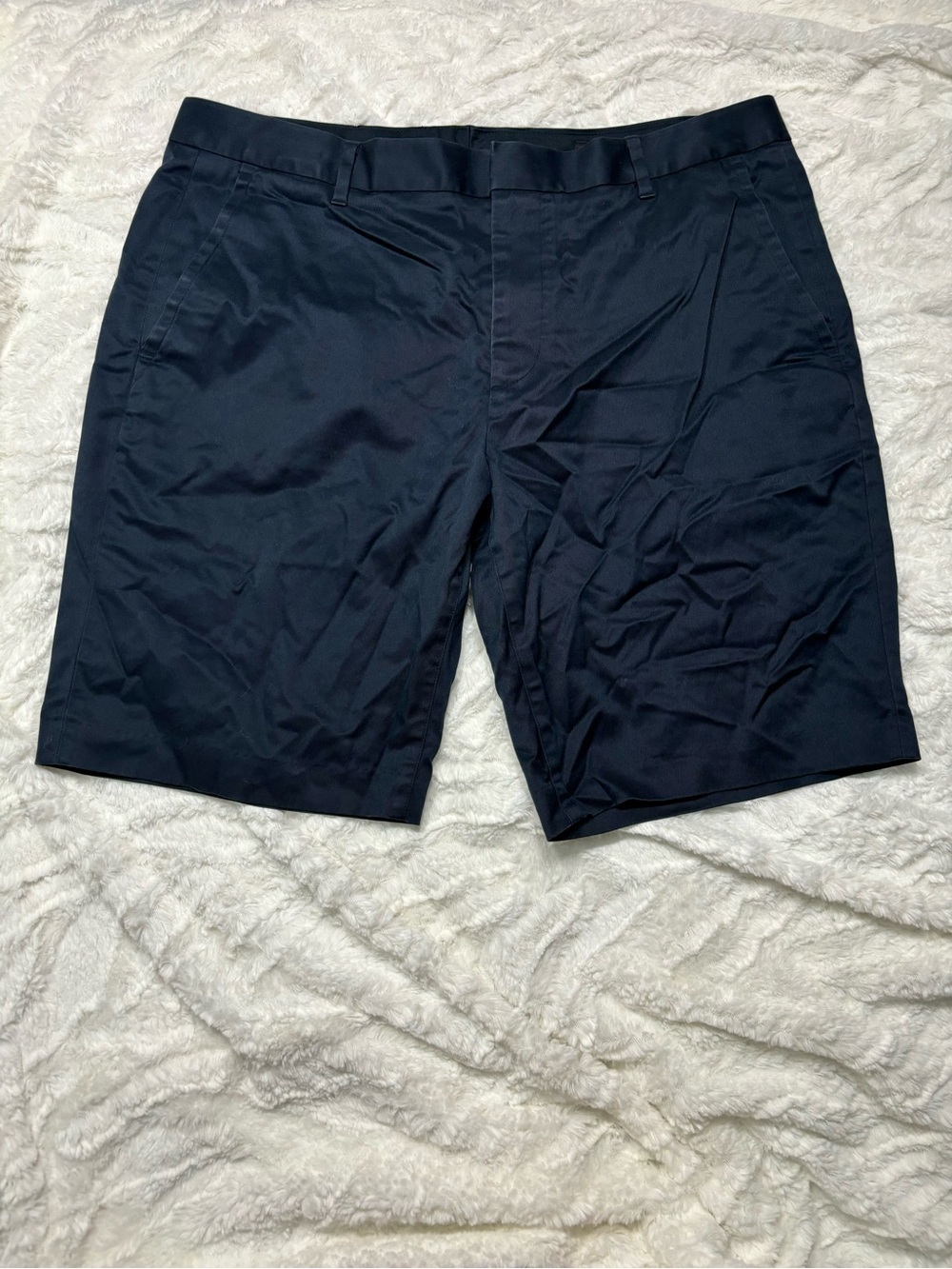 Men’s Bonobos Navy Blue Monday Shorts Size 35 9” Inseam Golf Office Business